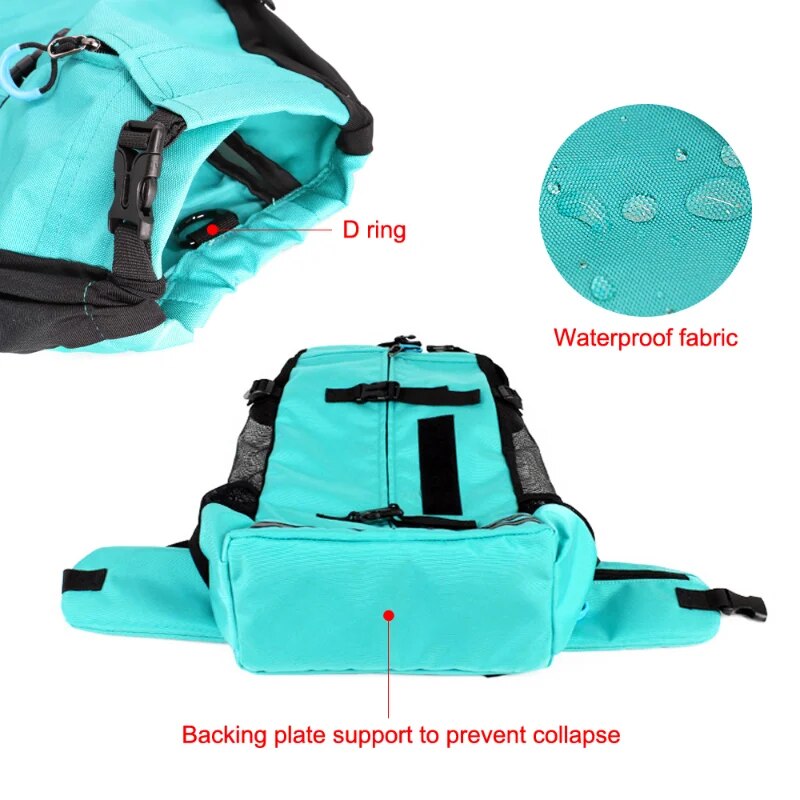 Soft Dog Carrier Bag Breathable Pet Backpack for Large Dogs Adjustable Outdoor Hiking