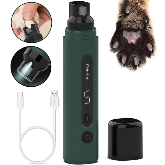 GrindEase Pro 5-speed quiet electric pet nail grinder for dogs and cats by Sablelinna Pet Palace
