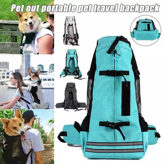 Soft Dog Carrier Bag Breathable Pet Backpack for Large Dogs Adjustable Outdoor Hiking