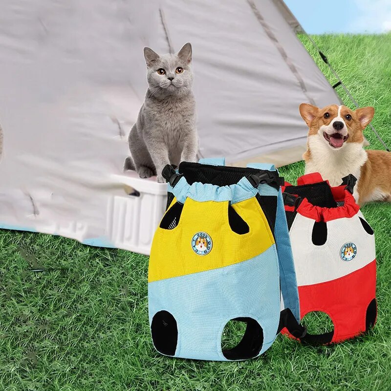 Soft Dog Carrier Bag Breathable Pet Backpack for Large Dogs Adjustable Outdoor Hiking