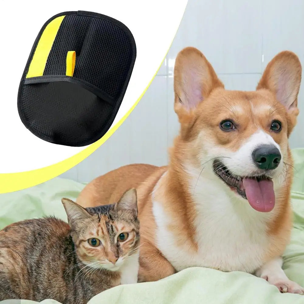 New Pet Grooming Gloves Static Dedusting Brush Pet Hair Remover Brush Removing Dog Cat Hair From Sofa Carpet Clothes