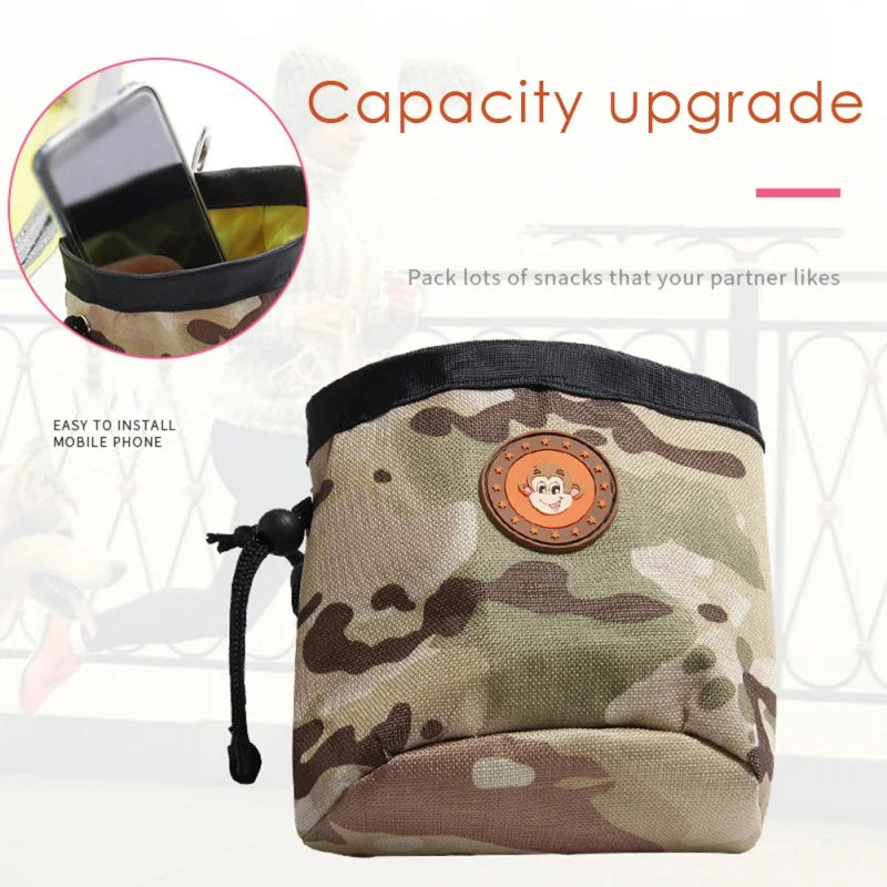 Dog Treat Pouch Dog Training Pouch Bag with Waist Shoulder Strap Poop Bag Dispenser Treat Training Bags for Treats Pet Toys