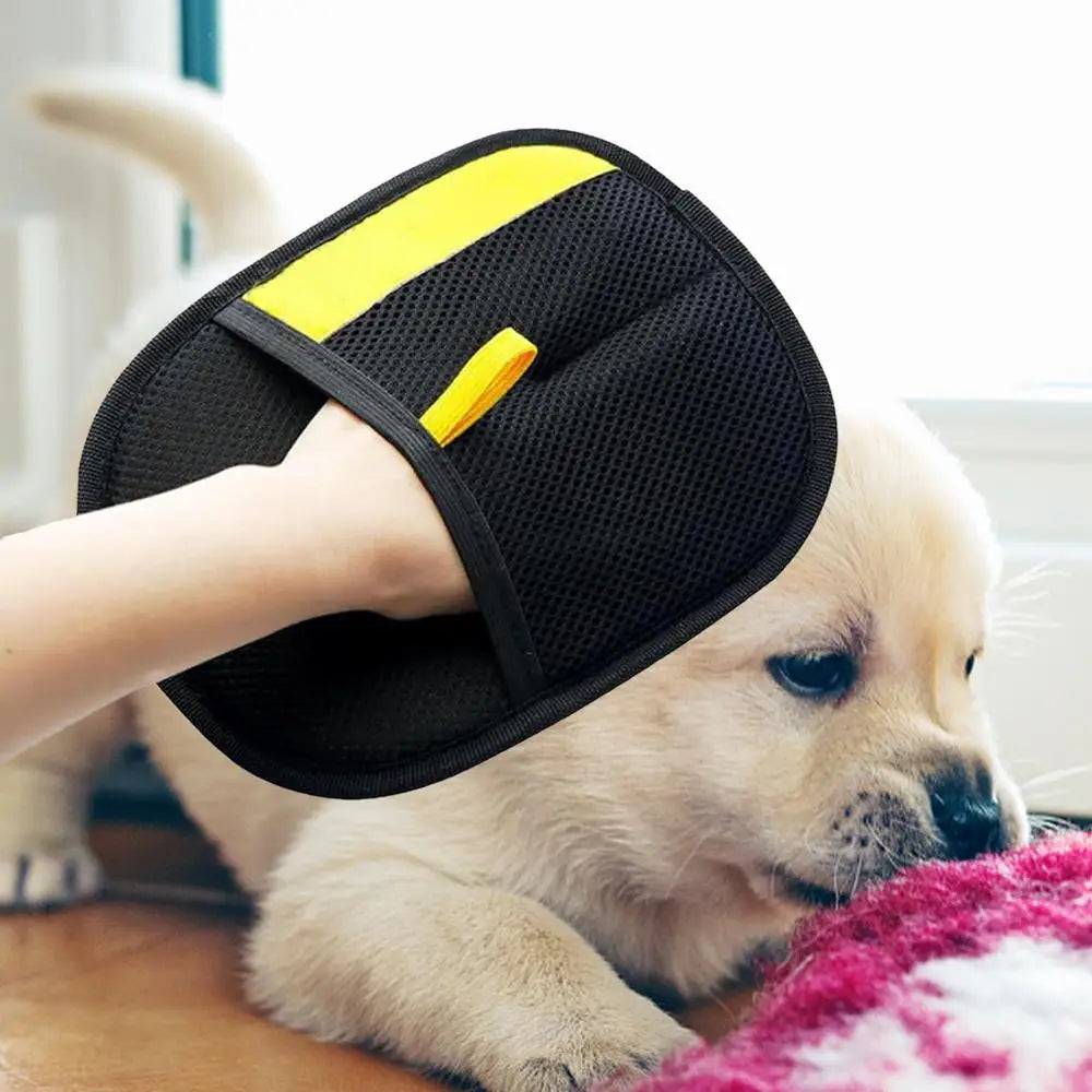 New Pet Grooming Gloves Static Dedusting Brush Pet Hair Remover Brush Removing Dog Cat Hair From Sofa Carpet Clothes