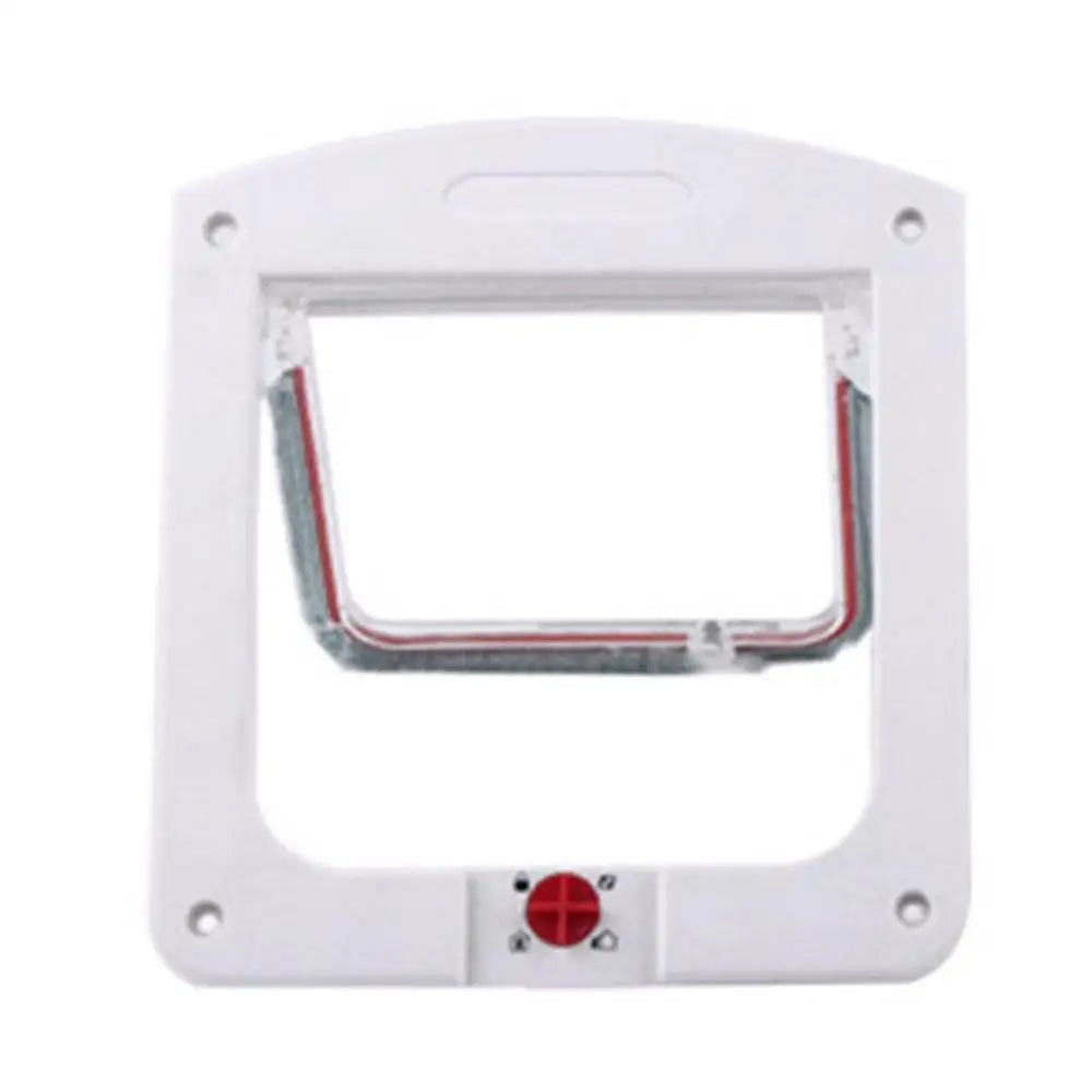 Pet Door 4 Way Locking Large Dog Cat Door Flap Install in Interior Exterior Door Weatherproof Pet Door for Wooden PVC Metal Door