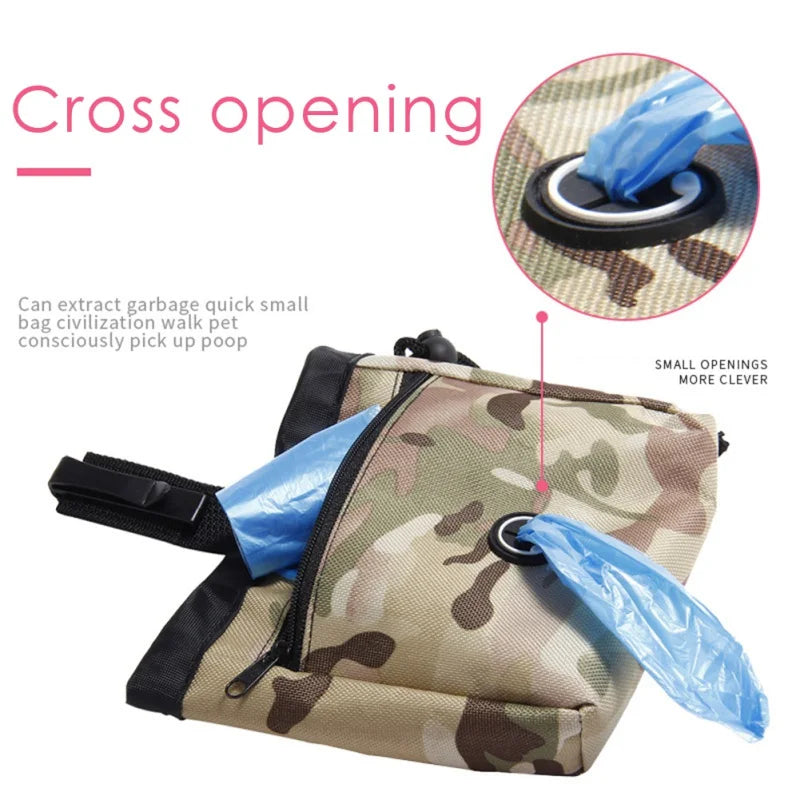 Dog Treat Pouch Dog Training Pouch Bag with Waist Shoulder Strap Poop Bag Dispenser Treat Training Bags for Treats Pet Toys