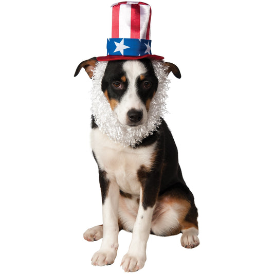Uncle Sam Pet Hat with Beard