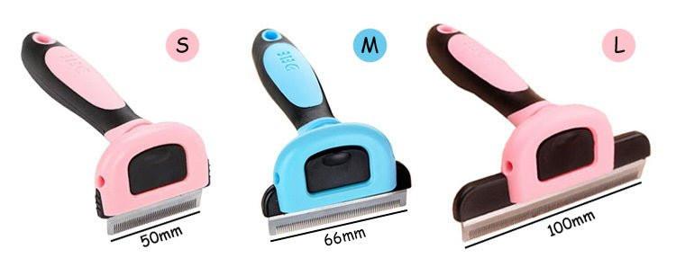 ShedEase deshedding pet hair removal comb for cats and dogs - product view 5