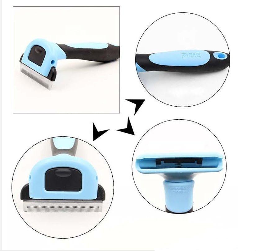 ShedEase deshedding pet hair removal comb for cats and dogs - product view 4