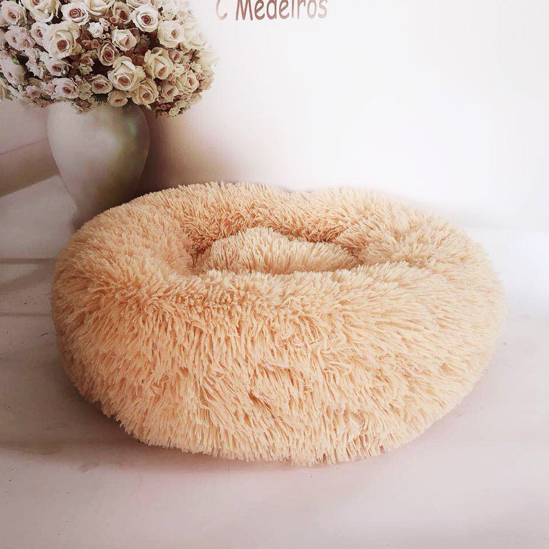 NestDream plush bolstered pet nest cushion bed for cats and dogs - product view 5