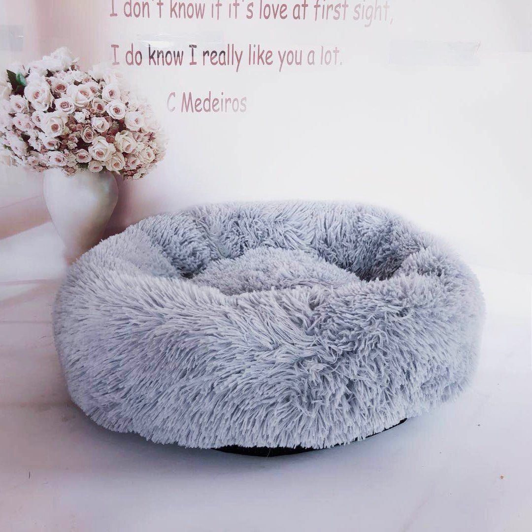 NestDream plush bolstered pet nest cushion bed for cats and dogs - product view 10