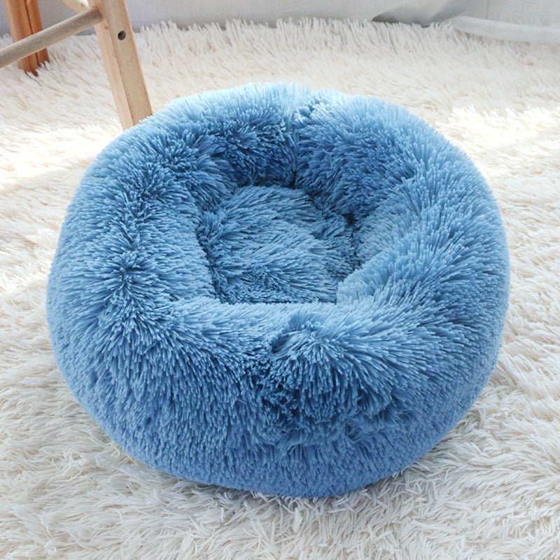 NestDream plush bolstered pet nest cushion bed for cats and dogs - product view 2